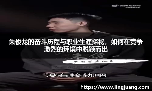朱俊龙的奋斗历程与职业生涯探秘，如何在竞争激烈的环境中脱颖而出